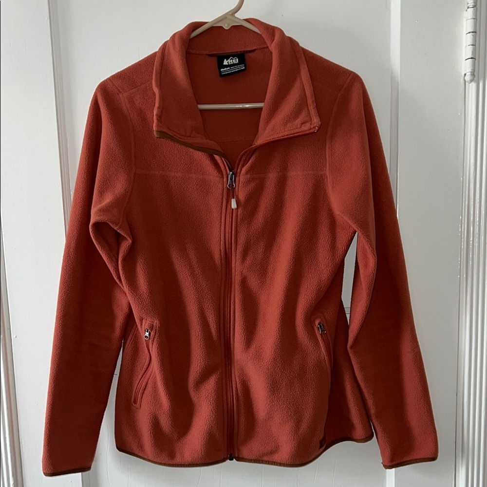 REI Women's Orange Fleece Jacket
